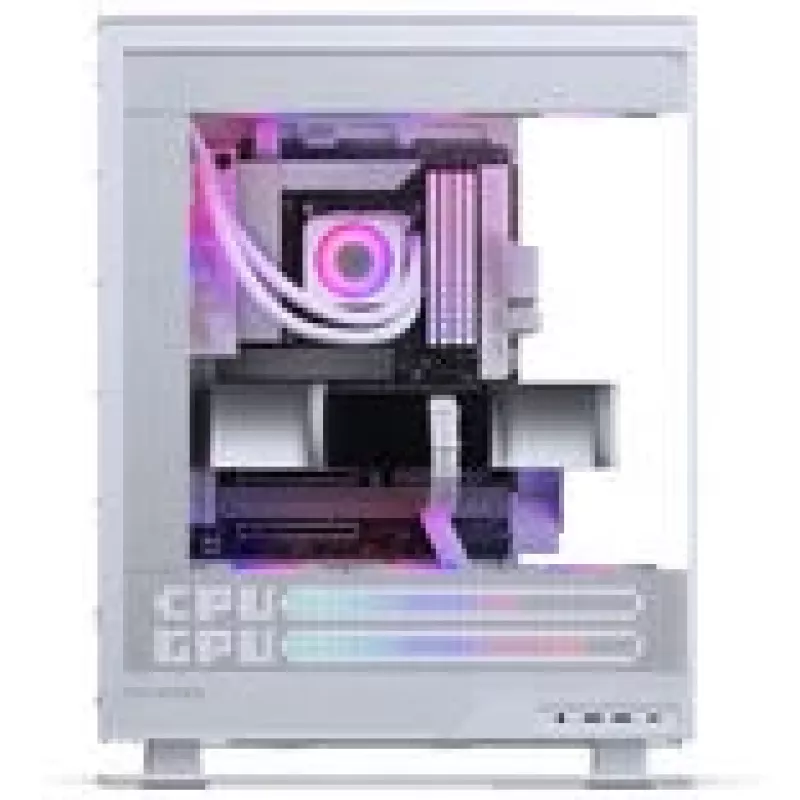 Caixa de PC PHANTEKS Evolv X2 Matrix, Midi-Tower, E-ATX, vidro temperado, Matrix LED – branca