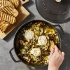 Staub Chistera 40511-472-0 assadeira 28 cm, redonda, em ferro fundido, 3,7 l, preta