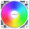 Conjunto de ventoinhas para caixa Montech GF120 PWM ARGB 3-em-1 — ventoinha PWM de 120 mm com iluminação ARGB