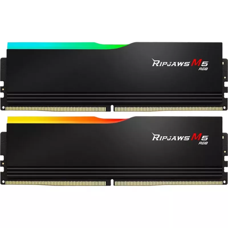 DIMM 32 GB DDR5-6800 (2x 16 GB) Dual-Kit, memória preta, F5-6800J3445G16GX2-RM5RK, Ripjaws M5 RGB, INTEL XMP