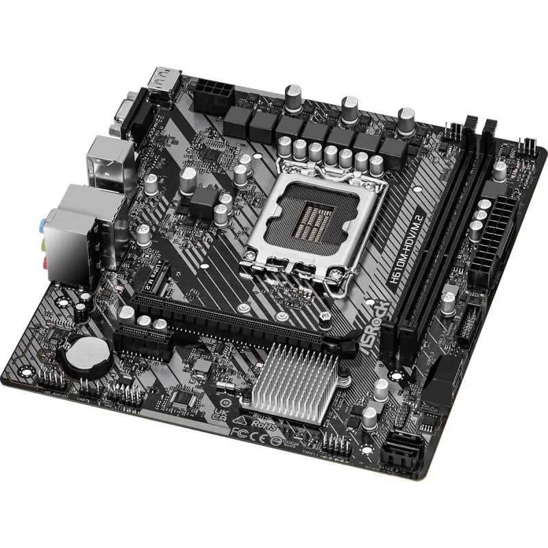 Placa-mãe ASRock H610M-HDV/M.2 R2.0 LGA1700 DDR4 Micro-ATX