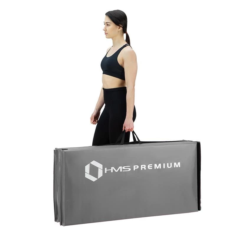 Tapete de treino multiusos HMS Fitness MGS01 cinzento