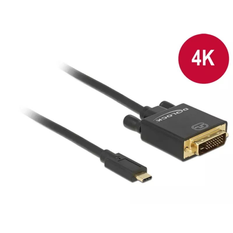 Adaptador USB-C para DVI DeLOCK 1 m 85320
