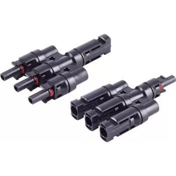 Conjunto de adaptador em T shiverpeaks ®-PV4, 3/1, IP68, 1,5 kV, preto (BS02-21013)