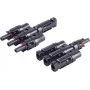 Conjunto de adaptador em T shiverpeaks ®-PV4, 3/1, IP68, 1,5 kV, preto (BS02-21013)