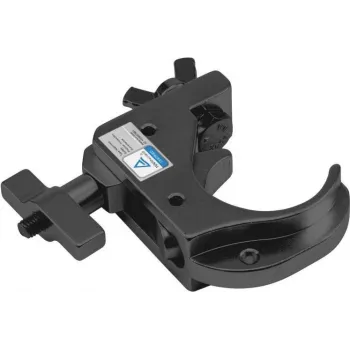 Gancho de teatro EUROLITE TH50-75 preto — gancho de palco/aperto ajustável para iluminação e rigging