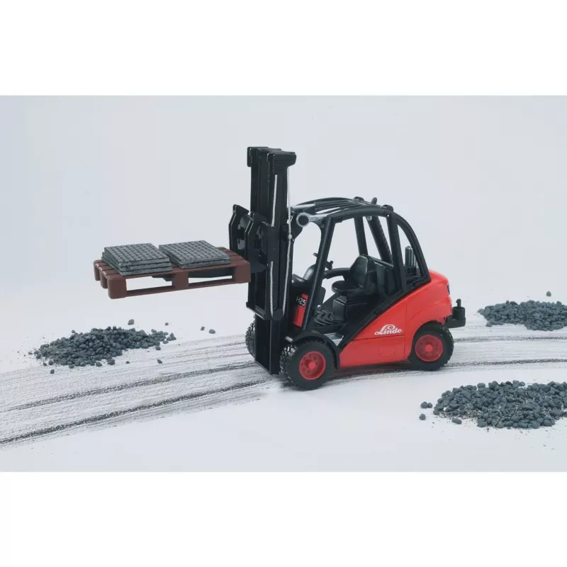 Empilhador Bruder Linde H30D com 2 paletes