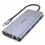 Hub UNITEK uHUB S7 USB 3.2 Gen 1 Type-C cinzento