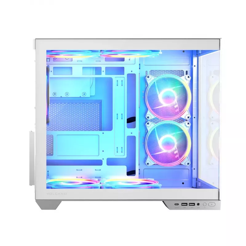 Caixa MODECOM VOLCANO PANORAMA ARGB 5F MIDI BRANCO