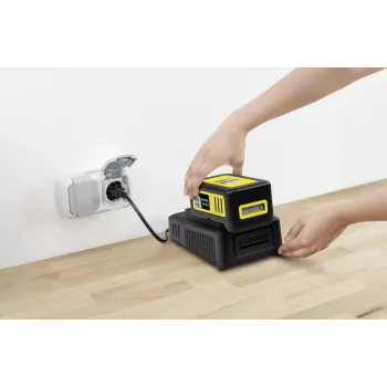 Conjunto de bateria e carregador Kärcher 2.445-063.0, Universal 18V 5000mAh, amarelo/preto