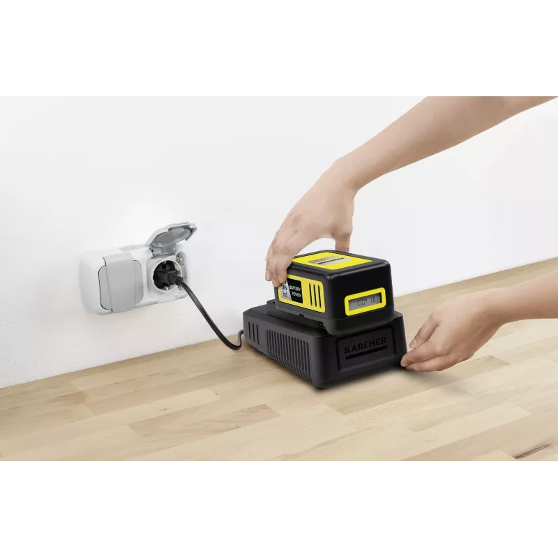 Conjunto de bateria e carregador Kärcher 2.445-063.0, Universal 18V 5000mAh, amarelo/preto