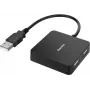 Hub de interface Hama 00300081 USB 2.0 Type-A 480 Mbit/s preto