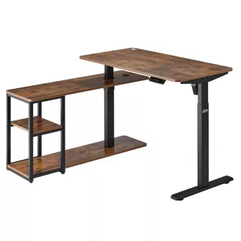 Secretária de altura ajustável eletricamente ergo office 380623 — altura máx. 121 cm, carga máx. 70 kg