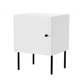 Conjunto de mesas de cabeceira 2 unid. cama meble PALAZZO BIS 45×39×H59 cm, branco mate, MDF/aglomerado