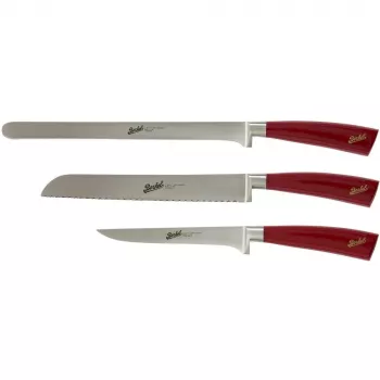 Conjunto de facas de cozinha Berkel Elegance vermelho conjunto de presunto 3 peças KEP3HS00SRRGB
