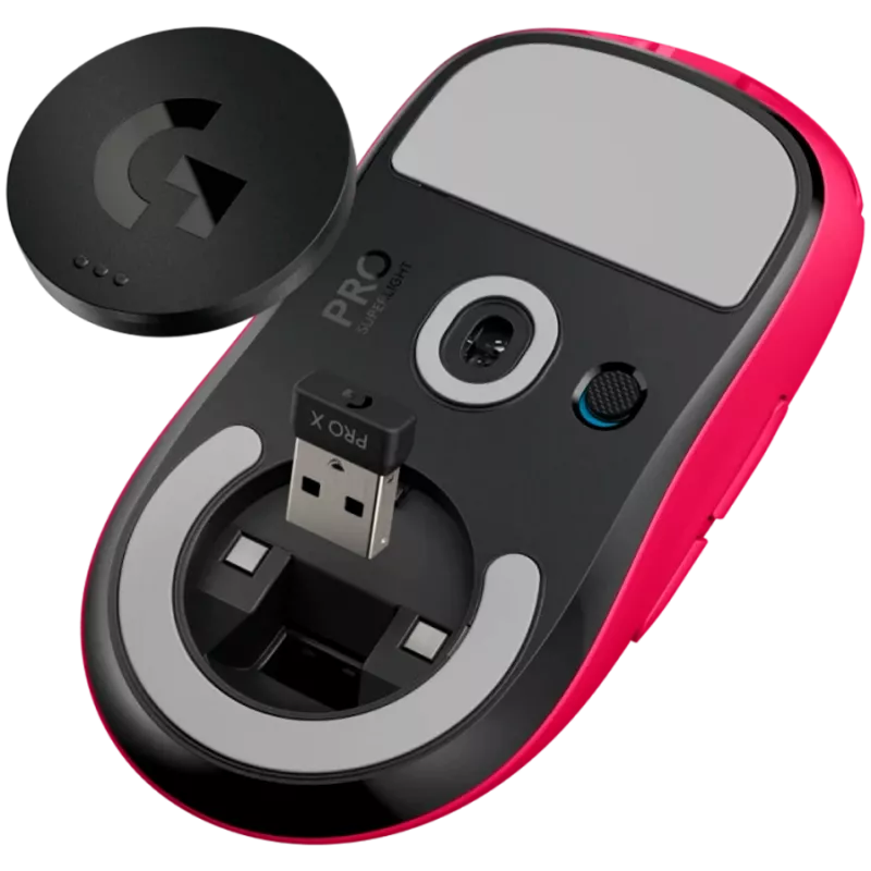 Rato gaming sem fios Logitech PRO X SUPERLIGHT 2C rosa