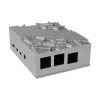 Caixa de alumínio Akasa para Raspberry Pi 4B com kit térmico - prateado (A-RA09-M1S)