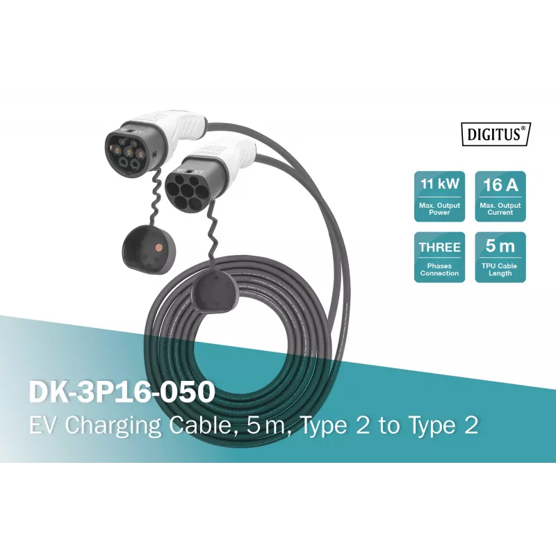 Acessório de conectividade Digitus DK-3P16-050 preto