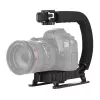 Estabilizador de câmara de mão PULUZ PU3005 com pega em C para câmaras DSLR e de vídeo