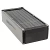Bloco radiador Aqua-Computer 33706 — alumínio/cobre/aço inoxidável, 320×140×73 mm, cinzento/prateado