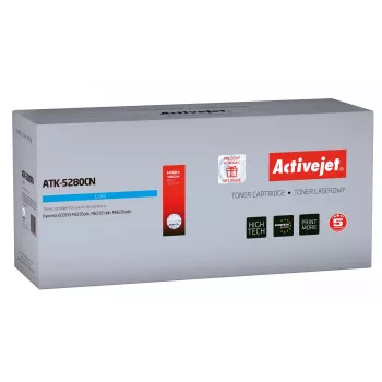 Toner Activejet ATK-5280CN (substituto do Kyocera TK-5280C; Supreme; 11 000 páginas; ciano)