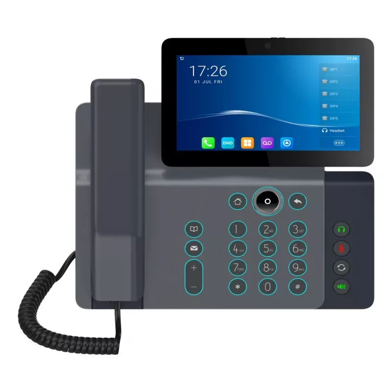 Telefone IP Fanvil V67 Preto 20 linhas LCD Wi-Fi