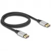 Cabo DisplayPort DeLOCK 16K 60 Hz 1 m prateado metal