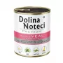 Dolina Noteci Premium ração húmida para cães rica em vitela com ervilhas verdes, 800 g