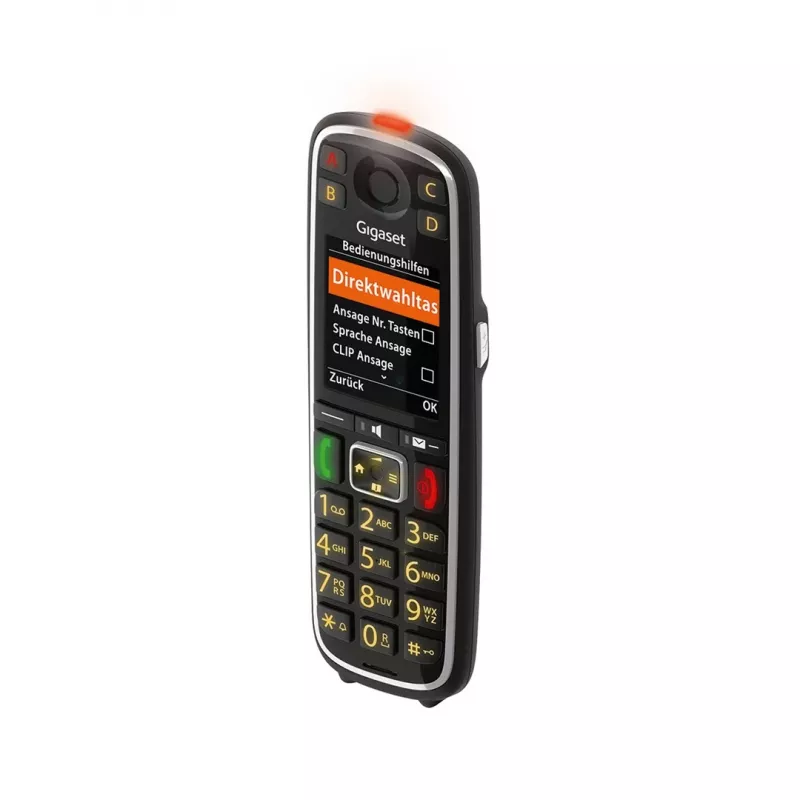 Telefone analógico/DECT Gigaset E720HX com identificação de chamadas preto