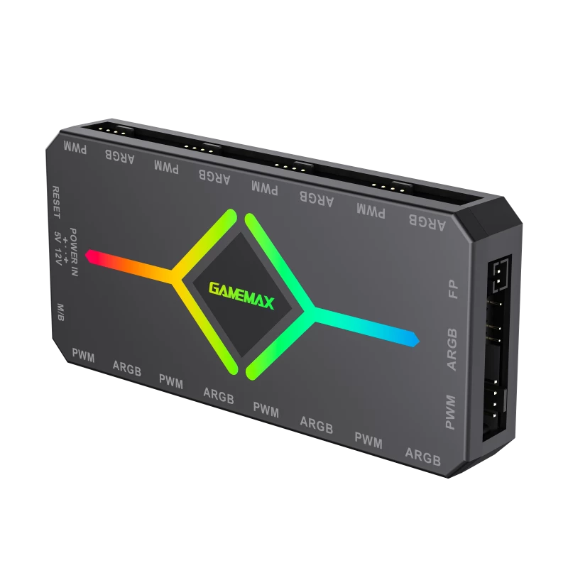 Gamemax | Comando remoto | V4.0 ARGB PWM HUB BK | Preto | Gamemax