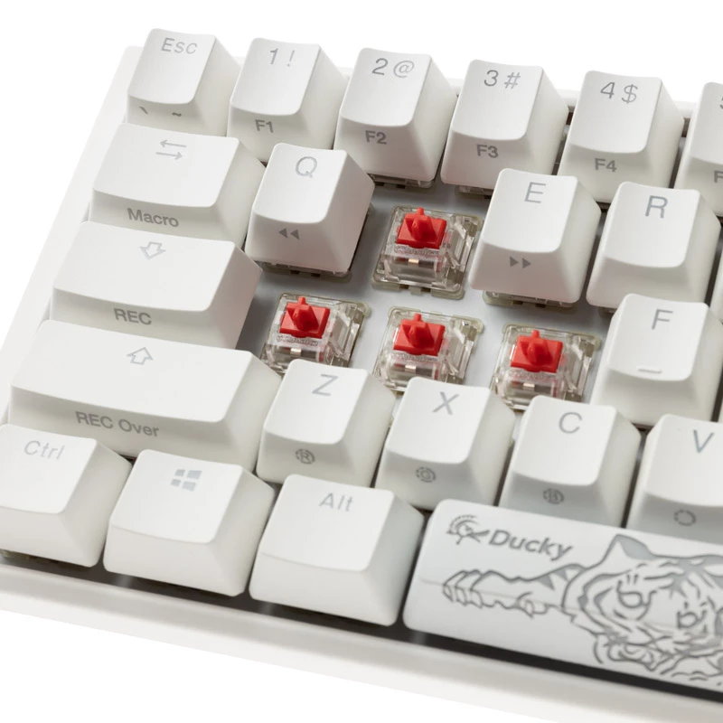 Teclado gaming Ducky One 3 Classic Pure branco Mini, RGB-LED - MX-Red (US) (DKON2161ST-RUSPDPWWWSC1)