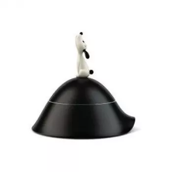 Comedouro para cães Alessi Lula preto AMMI19 B