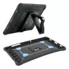 Mobilis PROTECH - Cobertura traseira para tablet - fabricada em França, reforçada, com suporte e alça de mão rotativa 360° - preto - para Sam