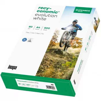 Papel de impressora Inapa Tecno Recyconomic Evolutio A4 80 g/m² 500 folhas Branco