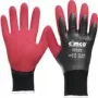 Luvas de trabalho Cimco 141242 preto vermelho XL 2 unid.