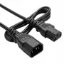 Cabo de alimentação Bachmann 356.1258 preto 3 m C14 C15 conector fêmea
