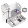 Organizador de secretária com gaveta e carregador sem fios Ergo Office, branco, máx. 10kg, ER-441