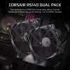 Ventoinha de caixa Corsair RS140 140mm pack de 2 preto