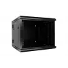 Extralink caixa rack 9U 600x600 AZH preto montado na parede, tipo oscilante