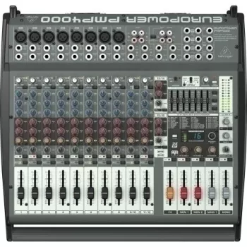Misturadora de áudio Behringer PMP4000 20 canais 10 - 200000 Hz preto