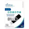 MEDIARANGE MR931-2 - 16 GB - USB Type-A / Micro-USB - 2.0 - 15 MB/s - Anel rotativo - Prateado - Preto