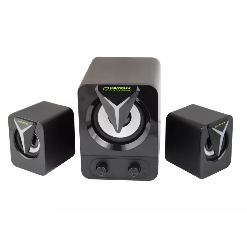Altifalante Esperanza EGS107 2.1 USB LED 5 W preto