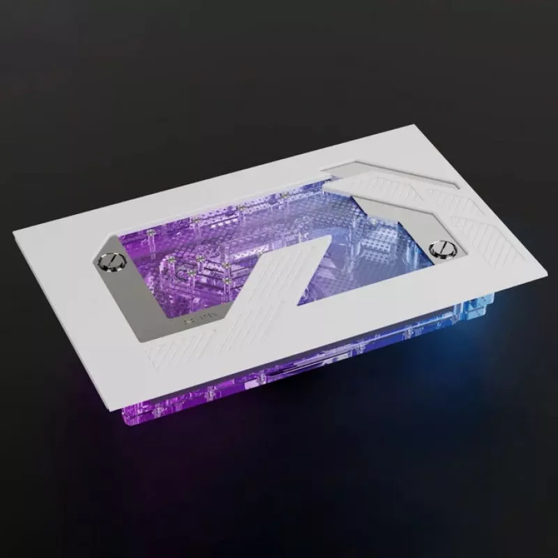 Alphacool Distroplate Apex Dark Base Pro 901 RGB Support — placa de distribuição para refrigeração líquida de PC, modelo 14658