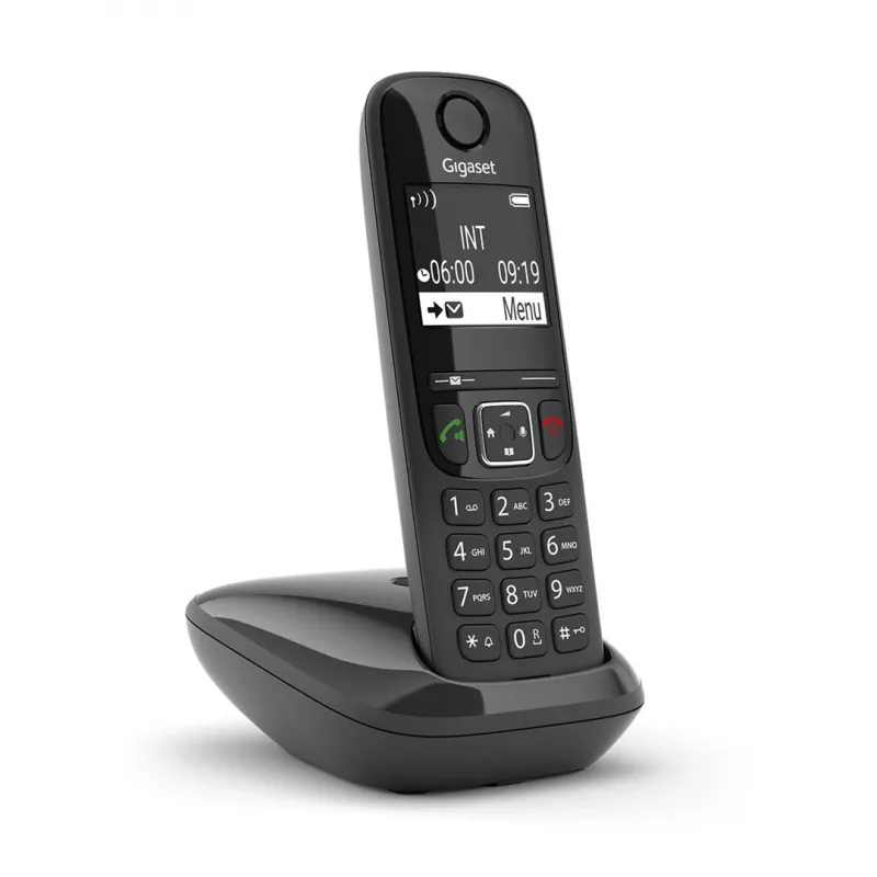 Telefone analógico/DECT Gigaset AS690 identificação de chamadas auscultador sem fios preto