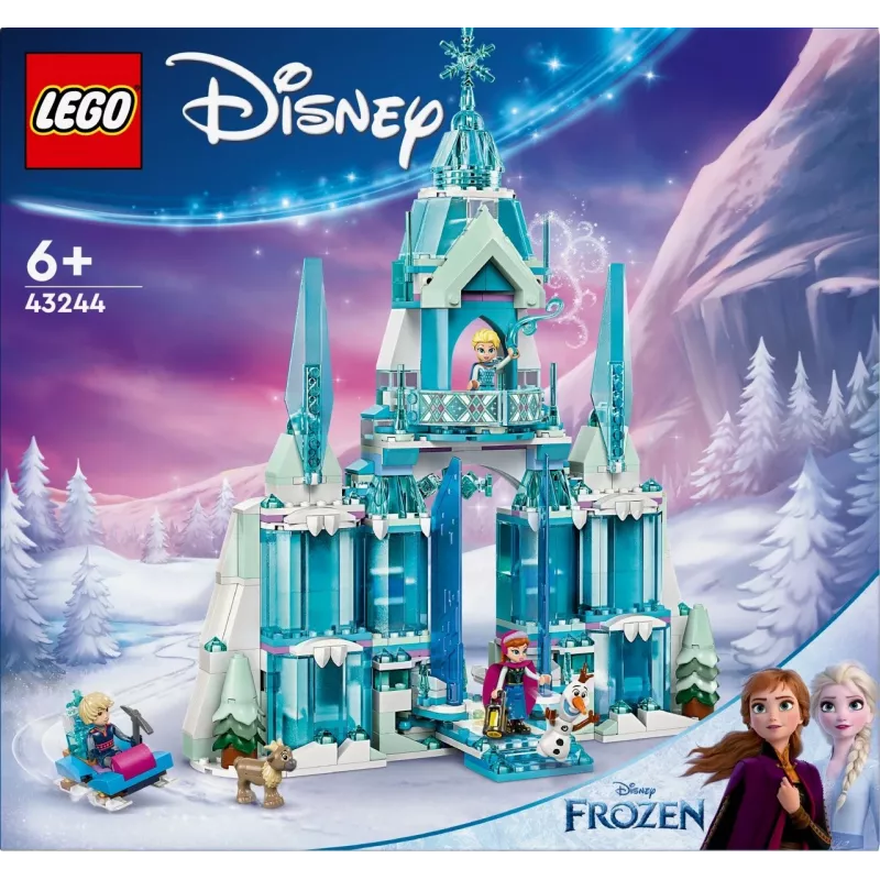 Brinquedo de construção LEGO Disney Princess Palácio de Inverno da Elsa 43244 — conjunto de construção para brincadeira imaginativa