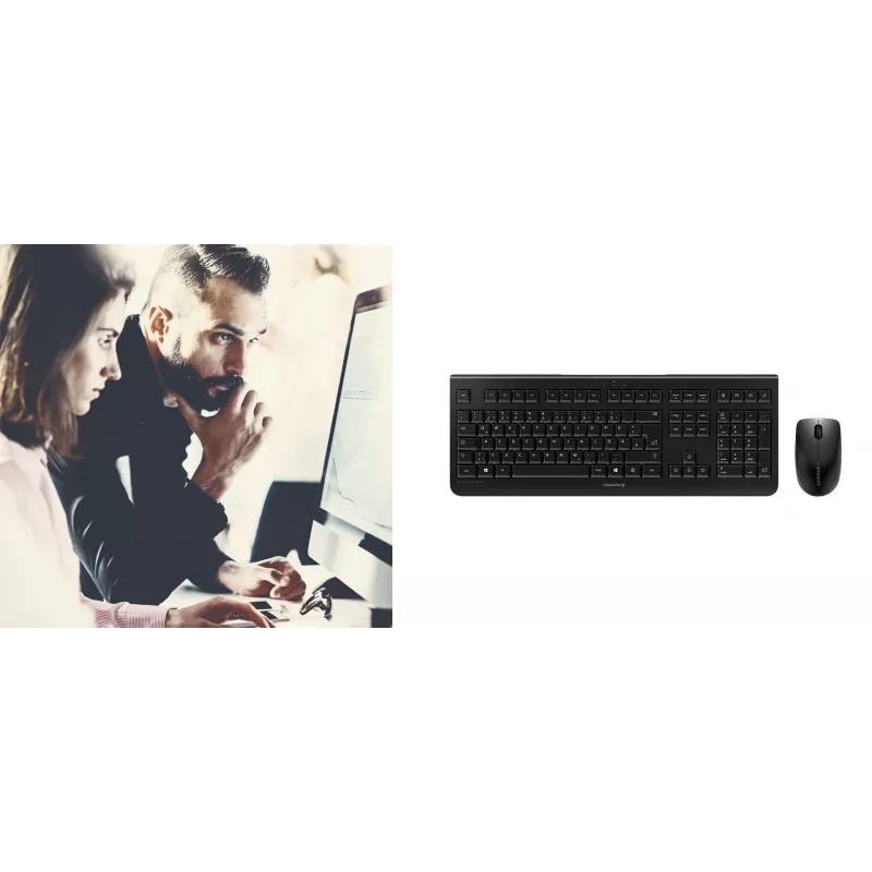 CHERRY DW 3000 Teclado rato incluído universal RF wireless QWERTZ alemão cinzento