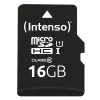 Cartão de memória flash Intenso 16GB microSDHC UHS-I Classe 10
