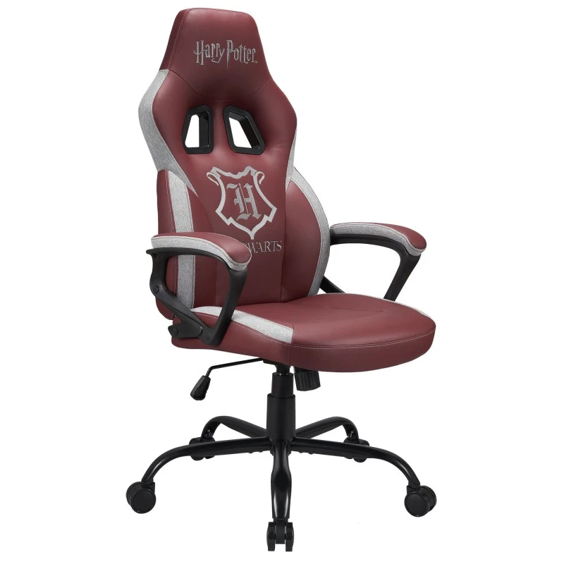 Cadeira de escritório Subsonic SA5642-H1 assento acolchoado encosto acolchoado castanho branco