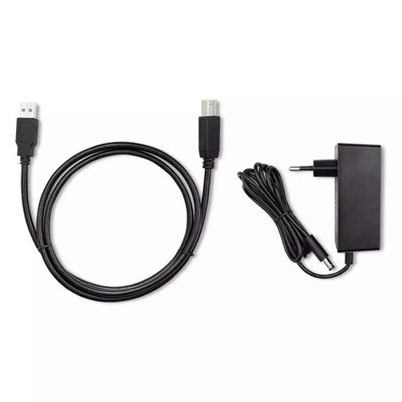 Qoltec 50309 Dock para HDD SSD 2.5 3.5 | SATA III | USB 3.0 | Super Speed 5 Gb/s | com função de clonagem