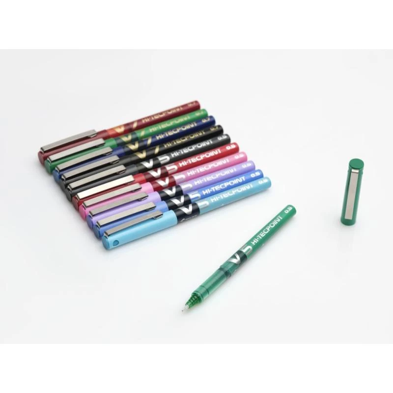 Pilot Hi-Tecpoint V5 BX-V5-L caneta roller com tampa, azul